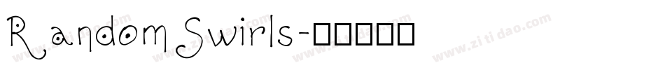Random Swirls字体转换